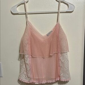 American Eagle Outfitters Pink Tiered Camisole